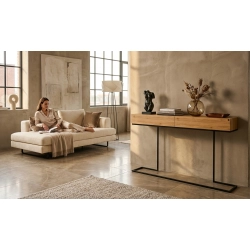 KONSOLA  DREWNO LITE DĄB OLCHA SKD-329